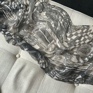 REDfish Designs 100% Silk Graphic‎ Printed Scarf